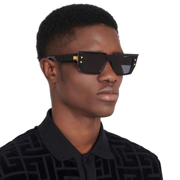 Balmain Women Sunglasses Black Gold Grey Cat Eye B-VI BPS-128A-54 BRAND NEW - Picture 11 of 11